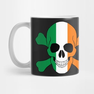 Ireland Flag Skull And Crossbones Mug